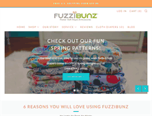 Tablet Screenshot of fuzzibunz.com